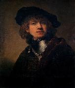 Rembrandt Peale Self portrait as a Young Man painting
